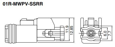 Buy JST Waterproof Wire-to-Wire Connector Part Number 01RMWPVSSRR Online
