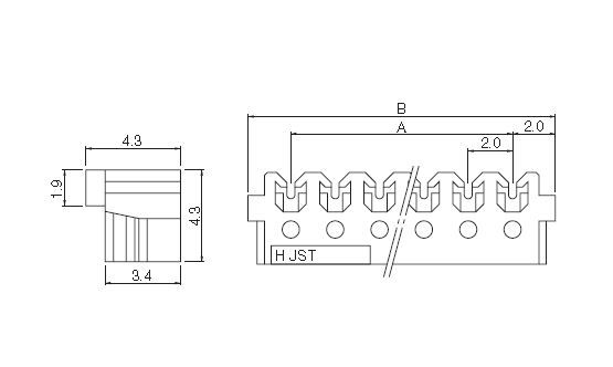Buy JST DR Connector Part Number 02DRNE8EP Online