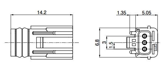 JST 03RZWPVKNN – Reliable Waterproof Connector for Industrial Applications