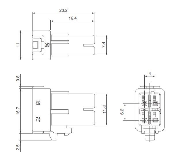 JST 04RJWPSVKLEDXA – Reliable Waterproof Connector for Industrial Applications
