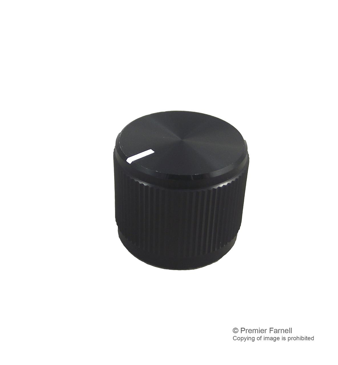 061-7005 MULTICOMP Black Aluminium Knob | myMectronic