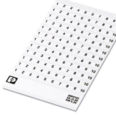 0804183:0001 PHOENIX CONTACT Marker Strips for Terminal Blocks | myMectronic