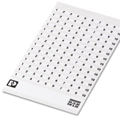 0804280:0001 PHOENIX CONTACT Marker Strip Horizontal Labels | myMectronic