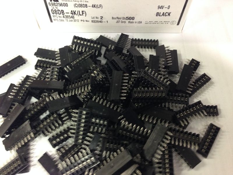 JST Series DB Connector: 8-Position 2.5mm Pitch PCB Header 08DB4KLF