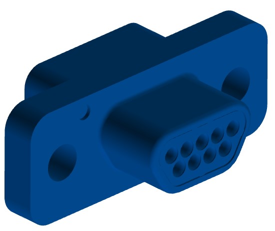 096510-0040 ITT CANNON 9 Contact Micro D Connector | myMectronic