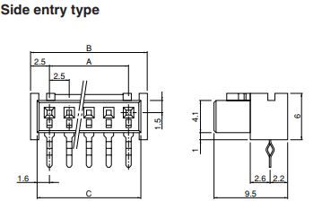 JQ Series Female Socket Connector Header: 09JQST