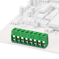 Amphenol Series 101281 Screw Terminal Block: 9-Pole Green 5.08 mm Spacing