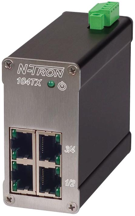 Buy N-Tron Industrial Ethernet Switch Part Number 104TX Online