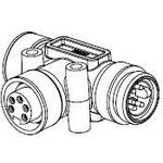 1201010001 WOODHEAD / MOLEX PROFIBUS Data Line Tee | myMectronic
