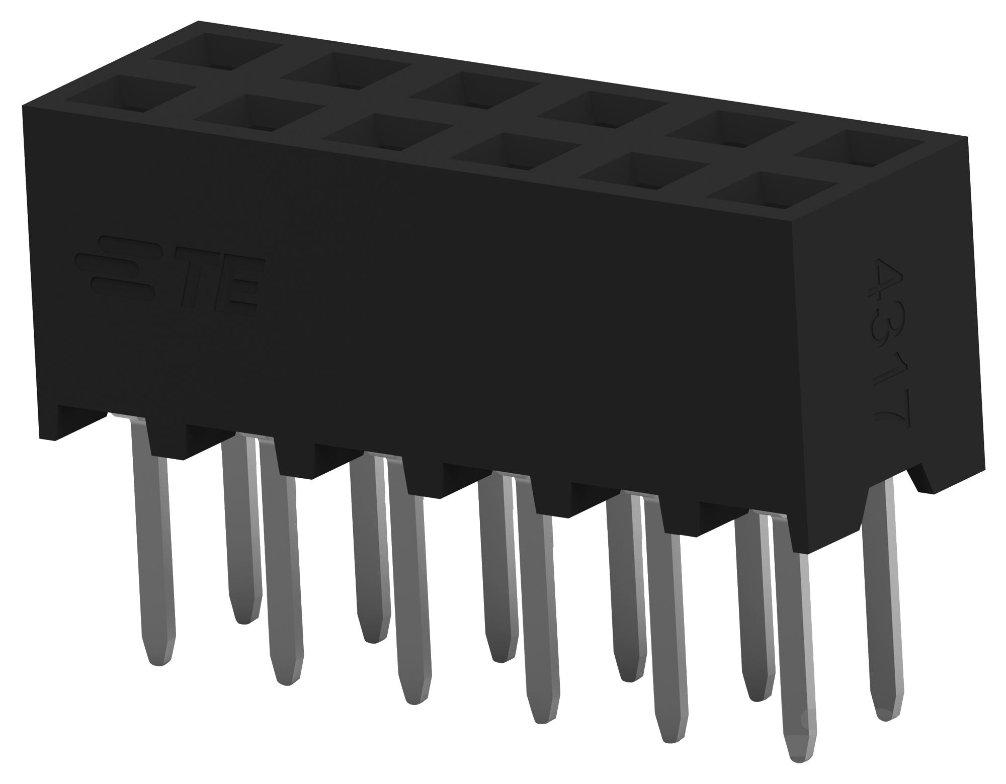 TE Series AMPMODU 2mm Board-to-Board Receptacles: 123148224
