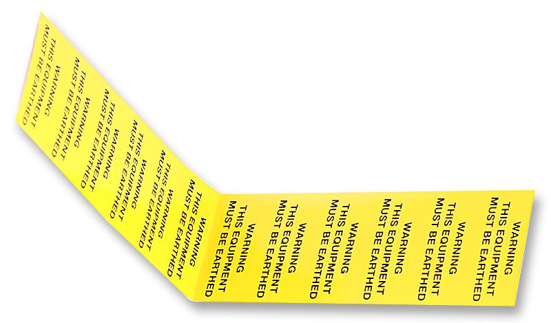 13030 TE CONNECTIVITY Warning Equipment Earthed Label | myMectronic
