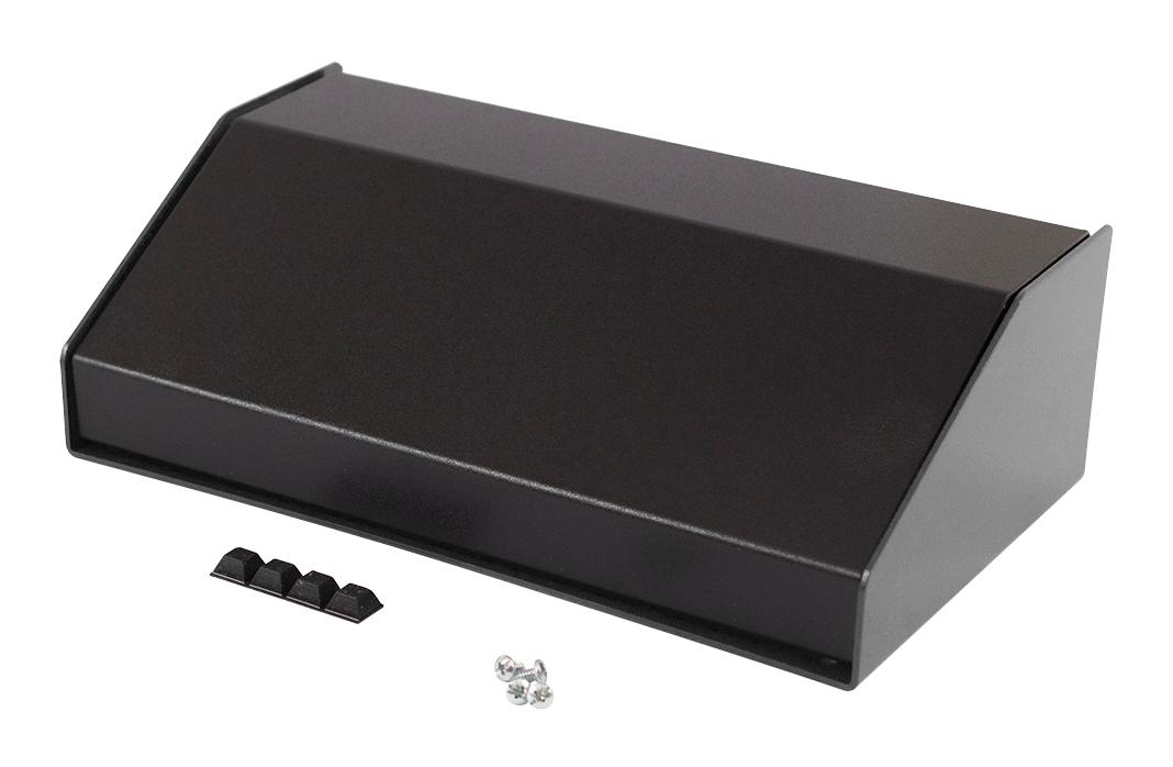 Buy Hammond Sloped Aluminum Console Part Number 1456KE3BKBK Online