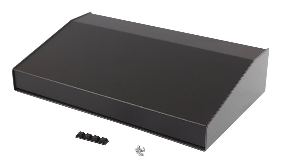 Hammond 1456PH3BKBK – Reliable Sloped Aluminum Console for Industrial Applications