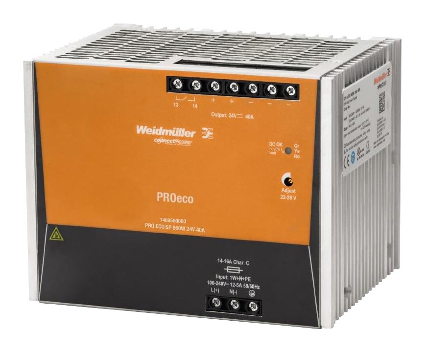 1469560000 WEIDMULLER PRO ECO3 960W 24V 40A Power Supply | myMectronic