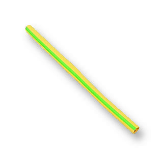 Buy DrO-POWER Green/Yellow Striped Flame-Retardant Polyolefin Heat Shrink Tubing Part Number 15091 Online