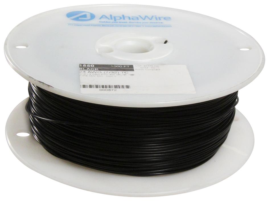 AlphaWire Series Hook-up Wire: 1550BK001