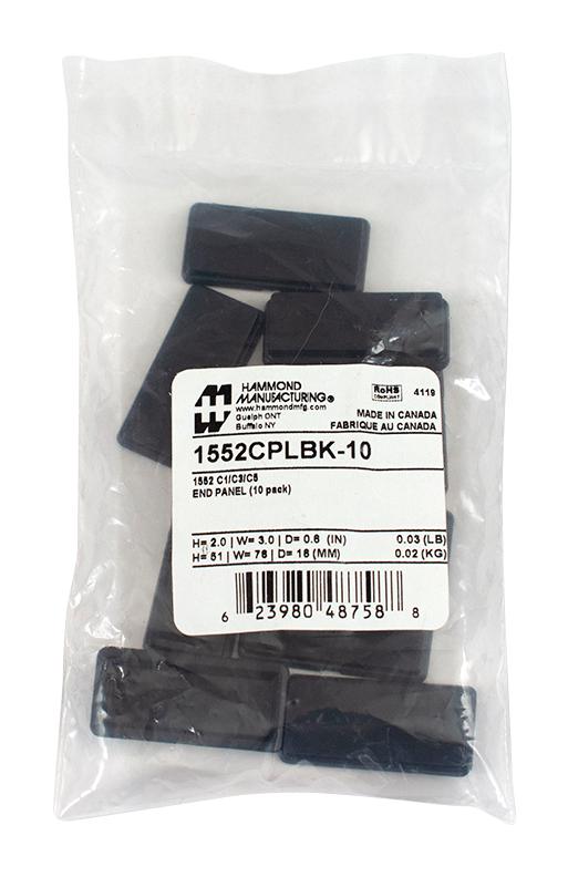 Hammond Manufacturing 1552CPLBK10 image