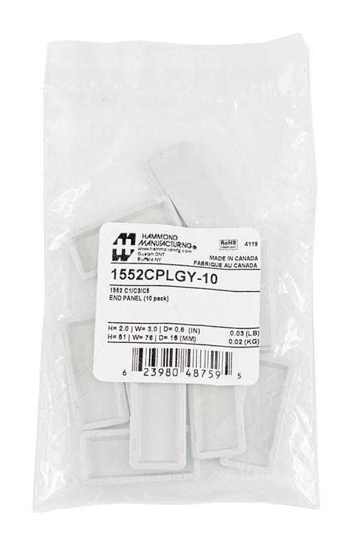 Hammond Manufacturing 1552CPLGY10 image