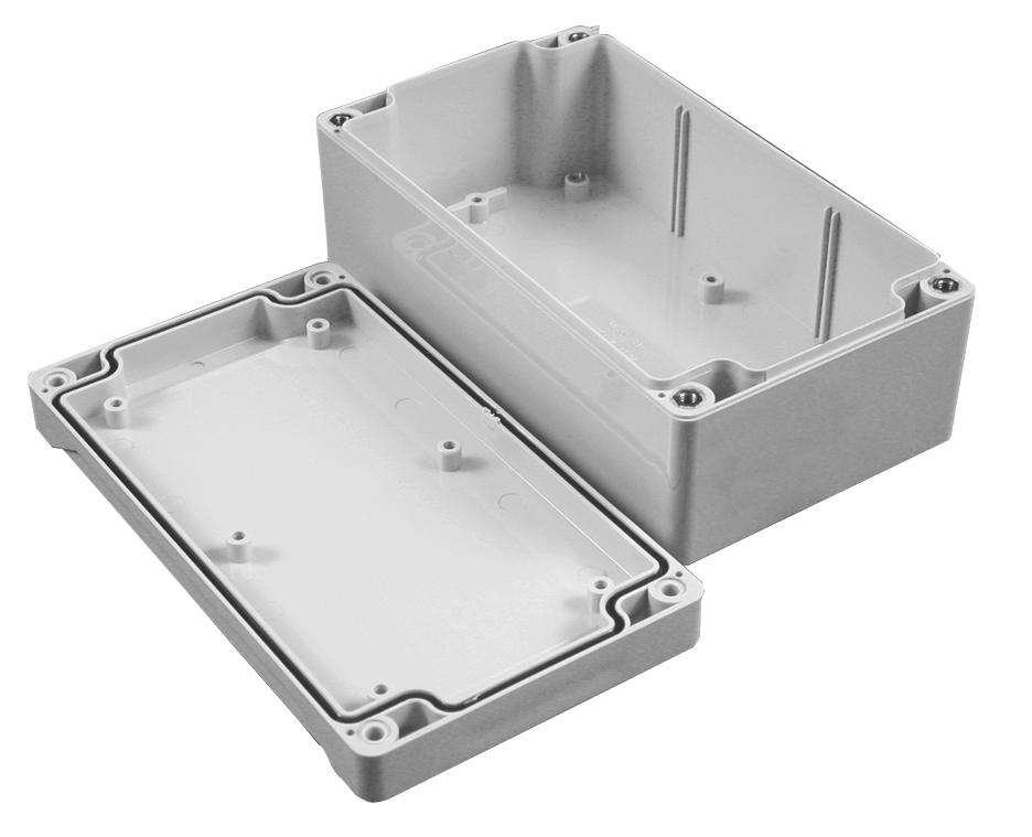 Hammond Series Enclosure: NEMA 4/4X Stainless Steel Protection: 1555R2GY