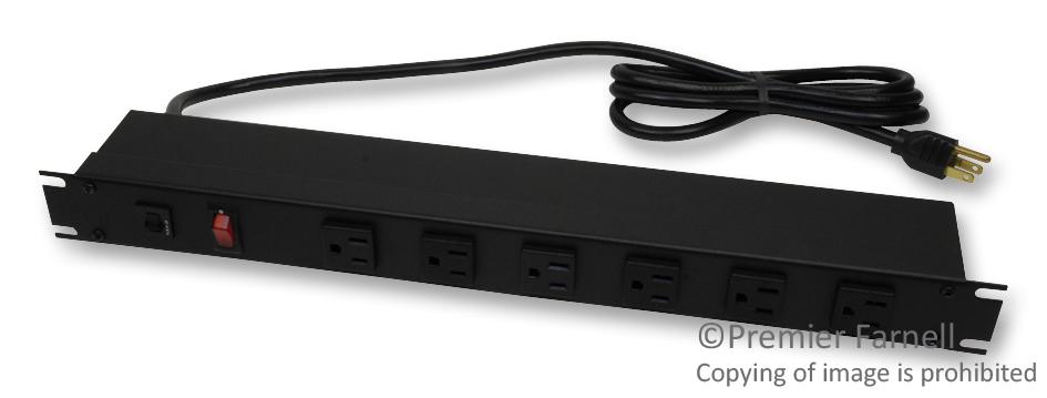 Hammond Series 1533 Power Distribution Strip: 1583H12A1BKX