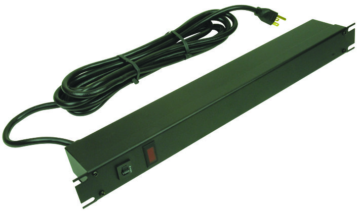 Hammond Series 1533 Power Distribution Outlet Strip: 1583T6B1BK