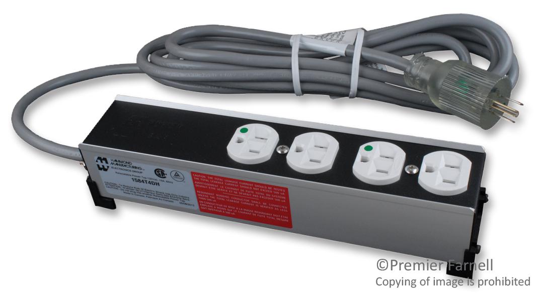 Hammond Series Hospital Grade Power Strip: 1584T4DH