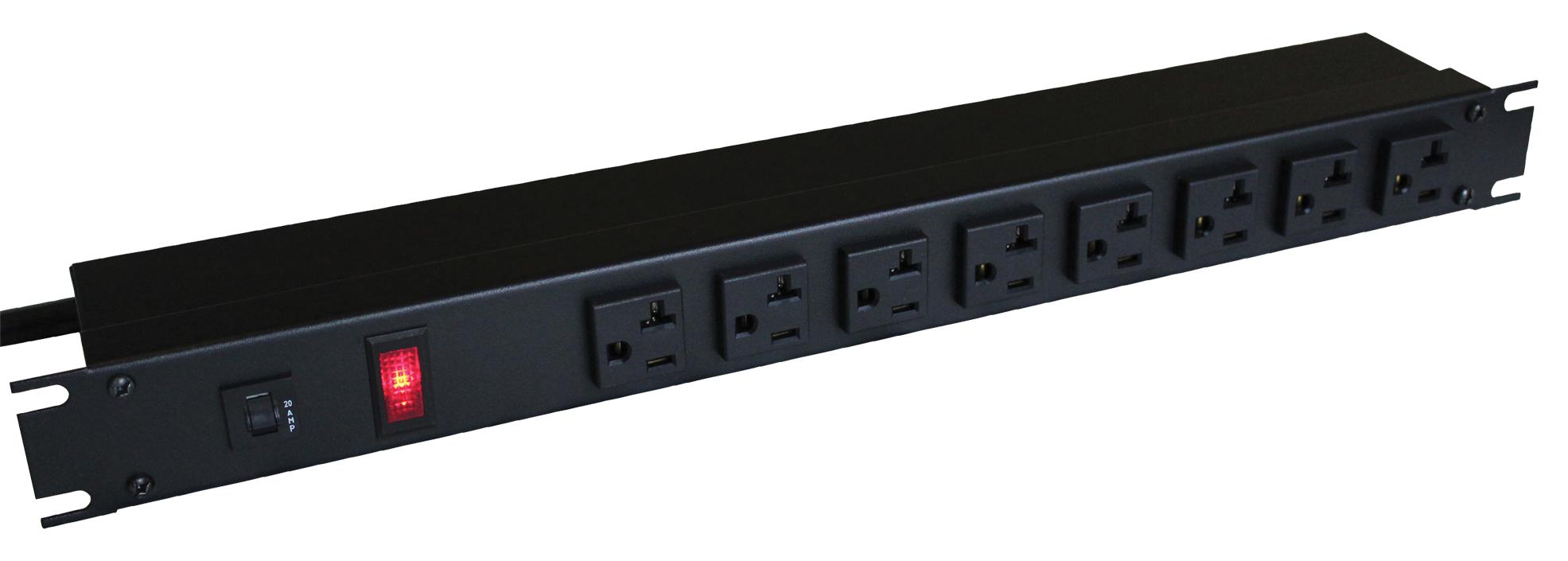 Hammond Series 1589-RF-RR Power Strip: 1589H6C1BKRF