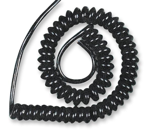 Buy Multicomp Coiled Mains Flex Cable Part Number 15X11BLACK1A Online