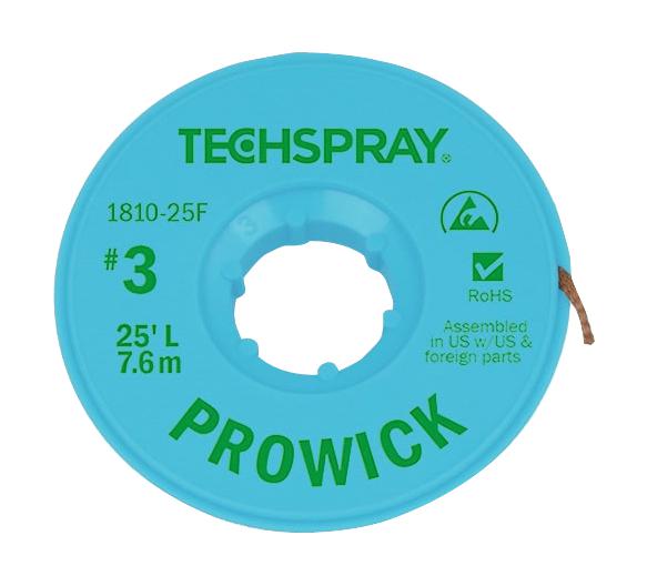 Buy Techspray Desoldering Braid Part Number 181025F Online