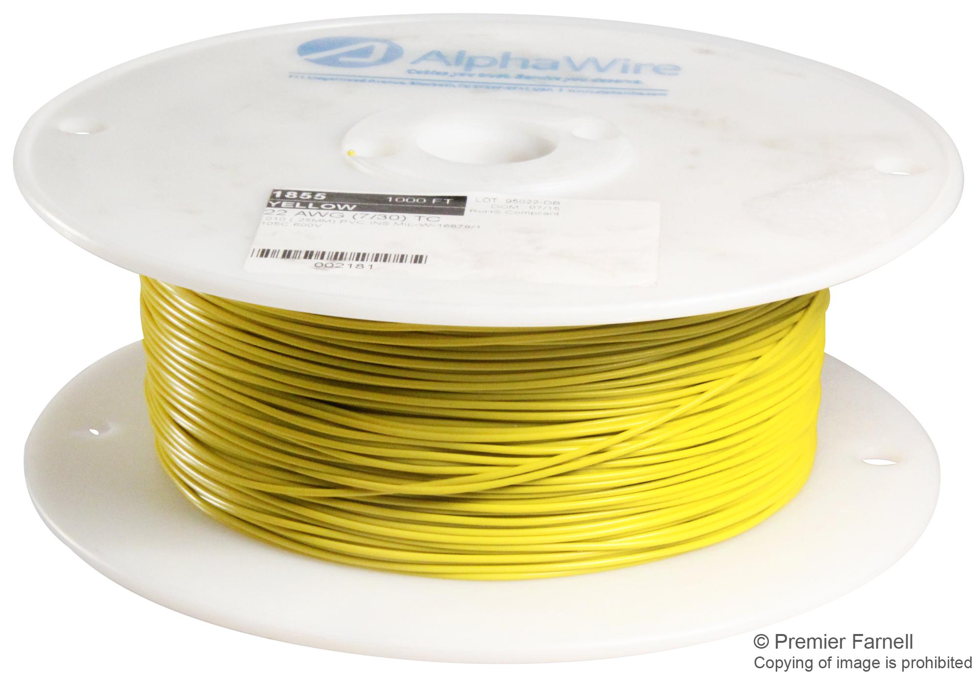 1855 YL001 ALPHA WIRE Hook Up Wire | myMectronic