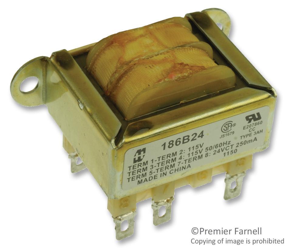 Buy Hammond Industrial Transformer Part Number 186B24 Online