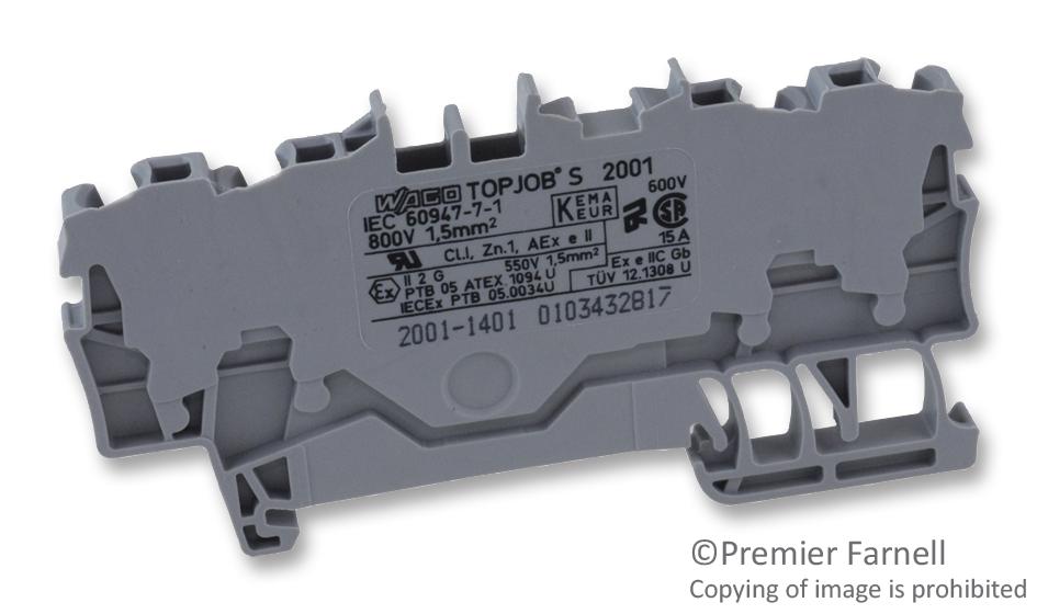 2001-1401 WAGO 4-conductor Terminal Block | myMectronic