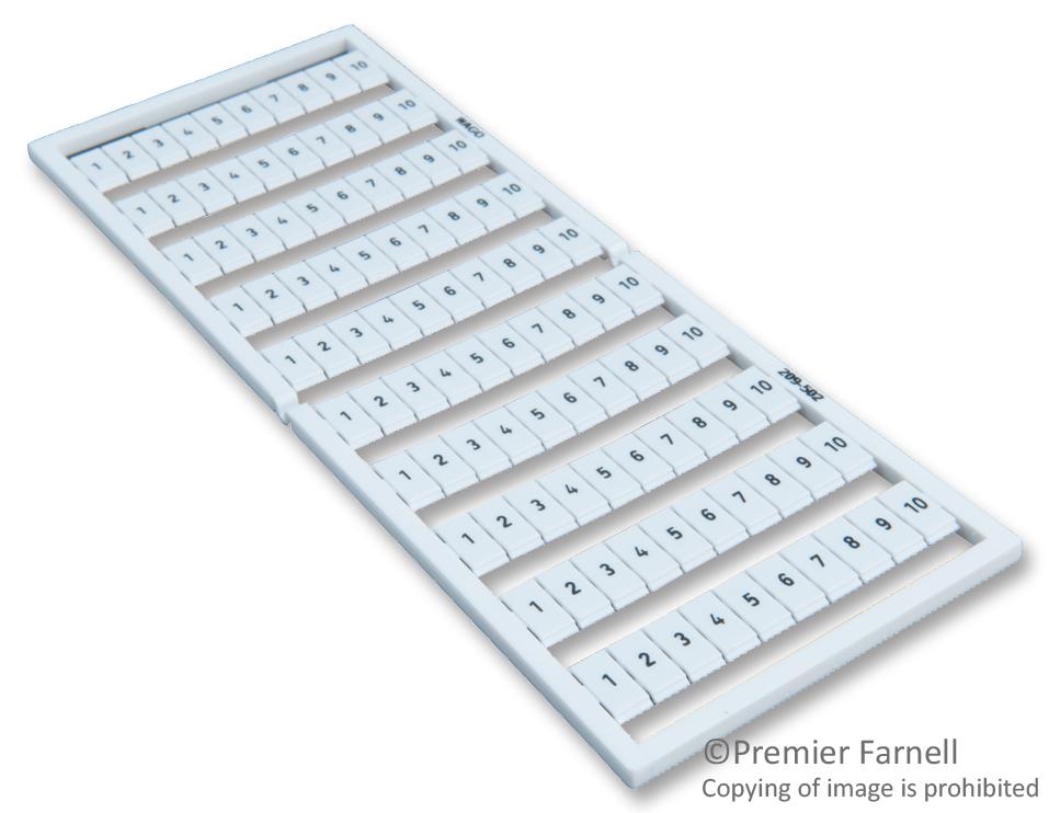 209-502 WAGO Horizontal Marking Strips | myMectronic