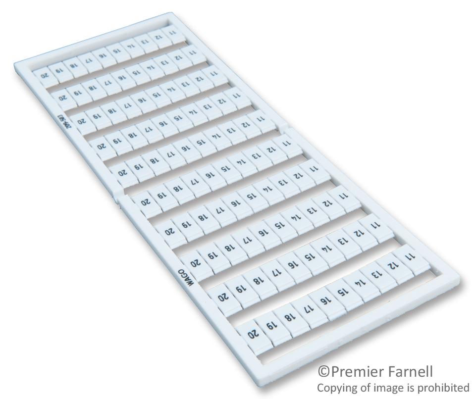209-503 WAGO Horizontal Marking Strips | myMectronic