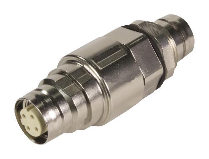HARTING Series Circular Connectors: M12 D-Coded Gender Changer Push Pull 21033816403