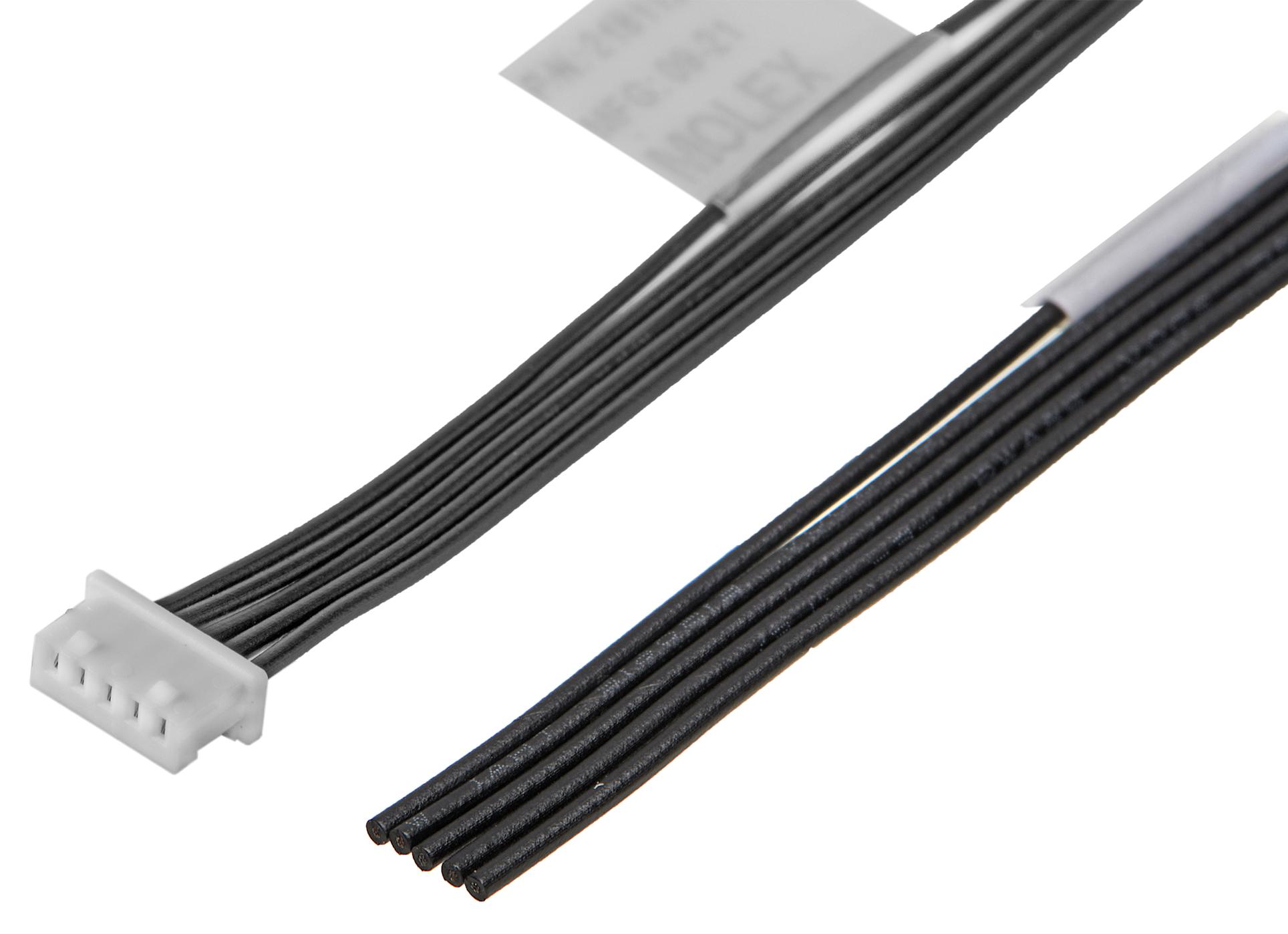 Molex Series 218112 PicoBlade Female-to-Pigtail Cable Assembly: 2181120504