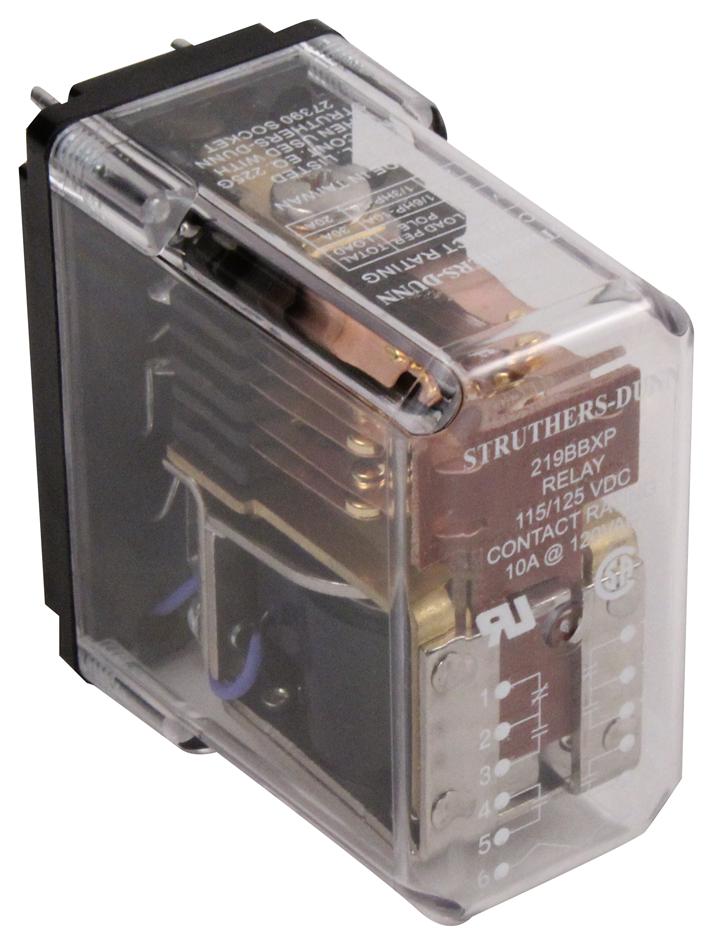 Buy Struthers-Dunn 219 Series Relay Part Number 219BBXP115125VDC Online