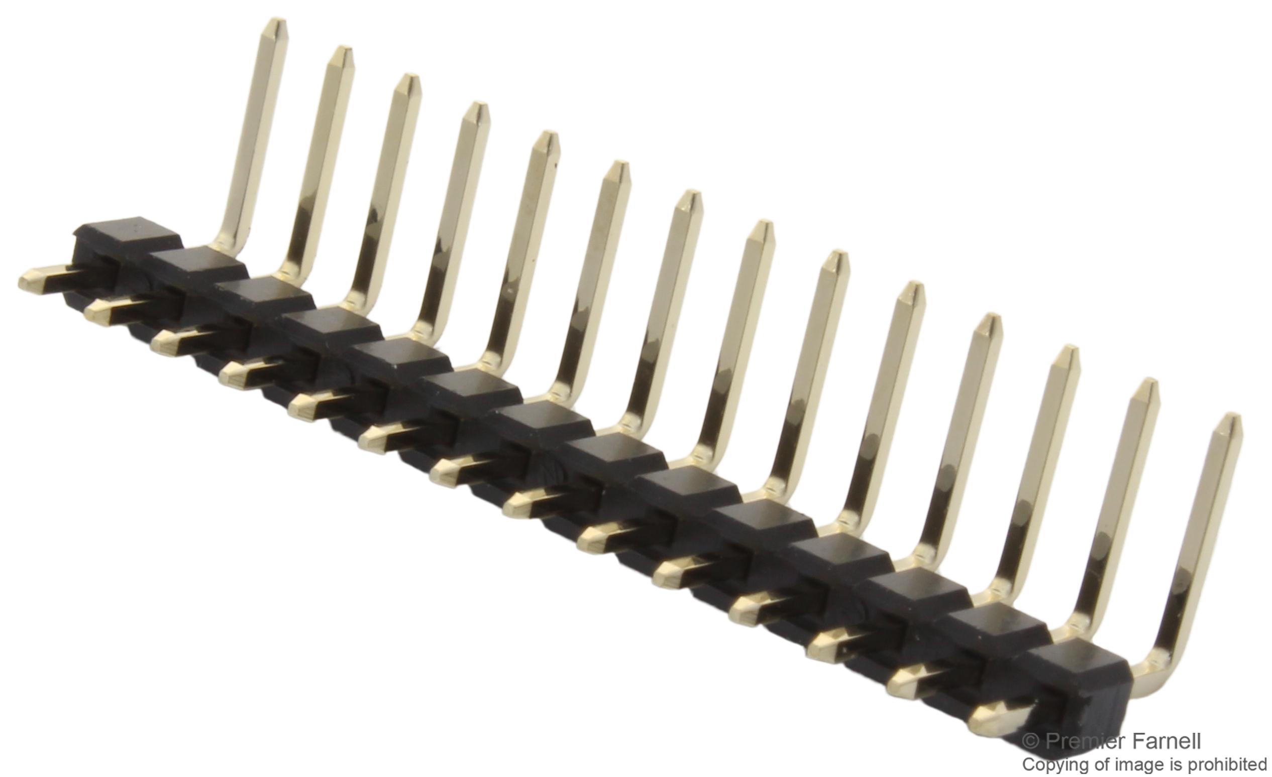 Multicomp Series 2.54mm Pin Header: 2211R-09G
