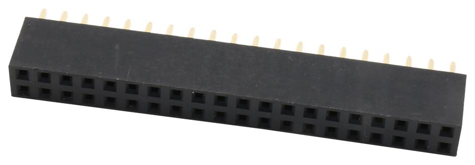 Multicomp Series PCB Socket: 2.54mm Pitch Dual-Row Through Hole 40POS: 2214S-40SG-85