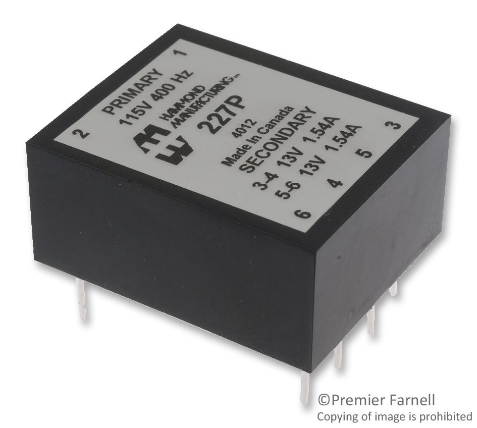 Buy Hammond Low Voltage PCB Mount Transformer Part Number 227P Online