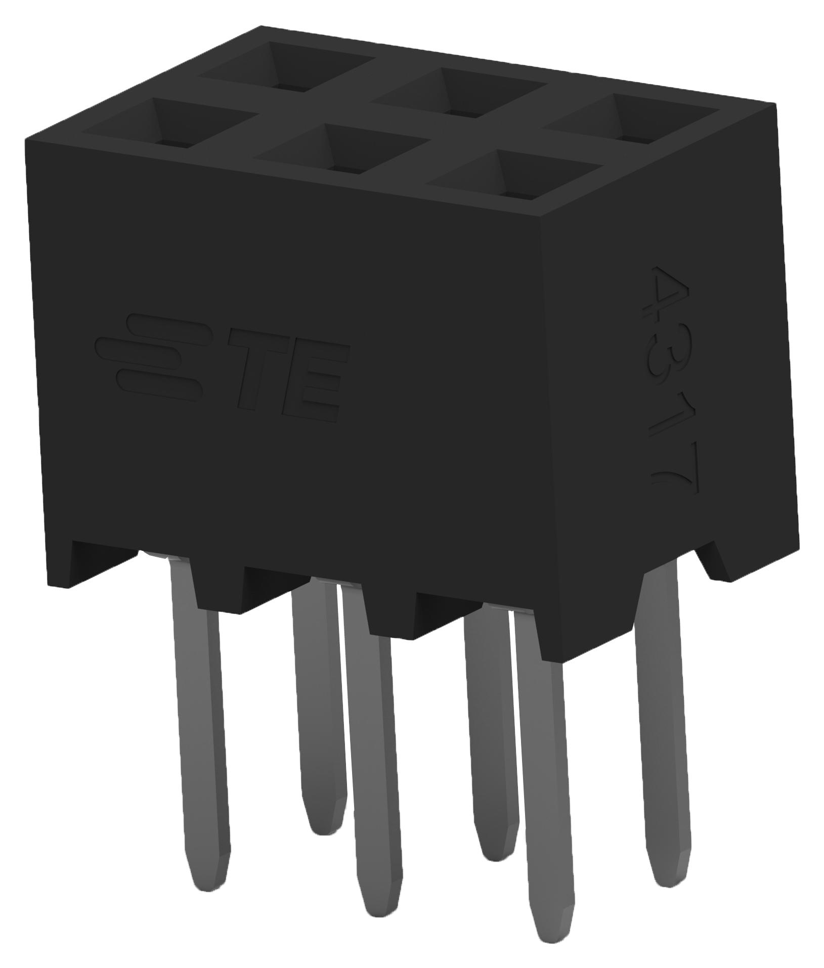 2314822-6 TE CONNECTIVITY 2mm Board-to-Board Receptacle | myMectronic