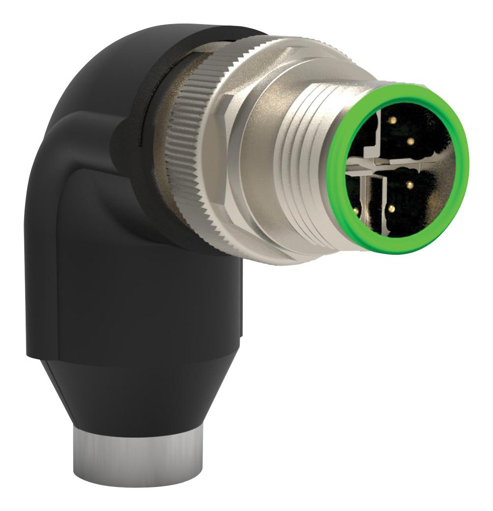 TE Connectivity Series M12 X-Coded Right Angle: 23507911