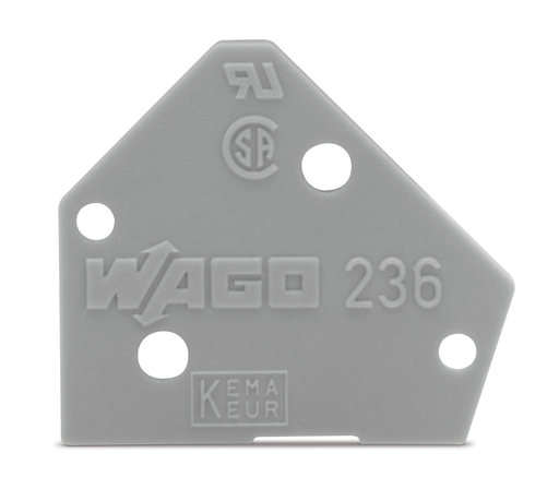 236-400 WAGO End Plate, Snap-Fit | myMectronic