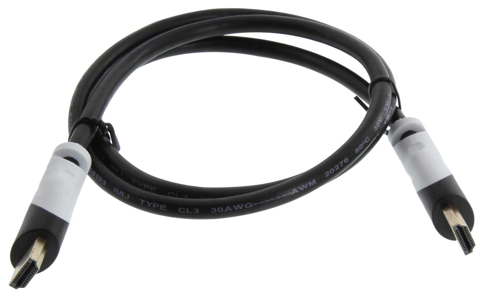 Multicomp HDMI Plug to HDMI Plug – Reliable High-Speed HDMI Cable for Industrial Applications