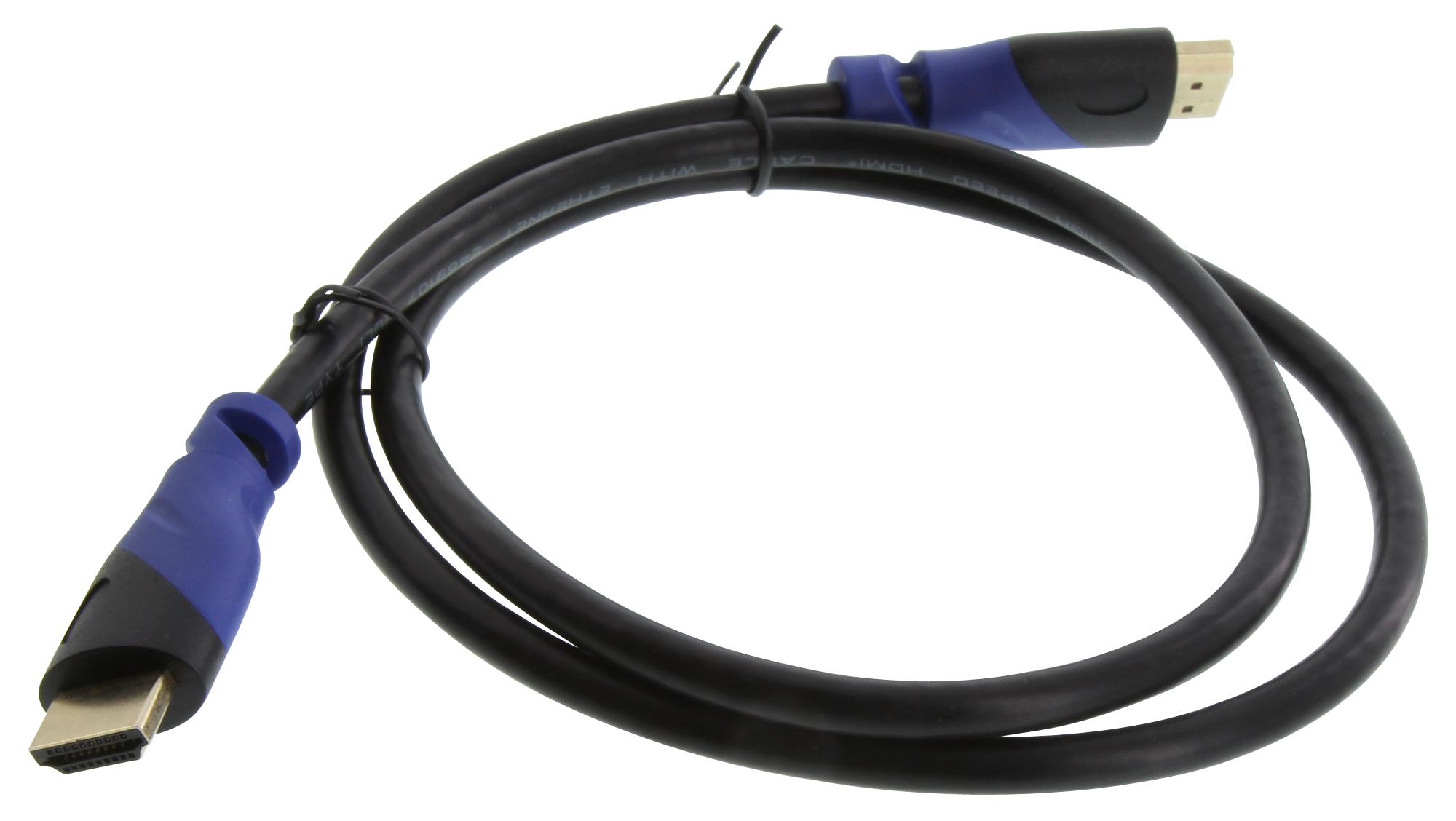 Multicomp Series HDMI Cable: 3ft High-Speed In-Wall with Ethernet - Part Number 2414705