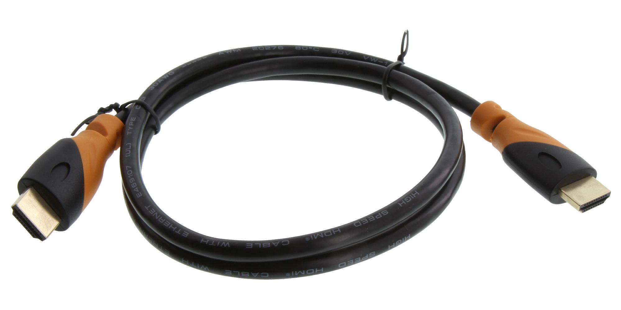 Multicomp HDMI Plug to HDMI Plug – Reliable 3ft High-Speed Cable for Industrial Applications