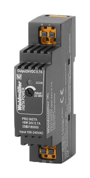 Weidmueller PRO INSTA 16W 24V 0.7A – Reliable Power Supply for Industrial Applications
