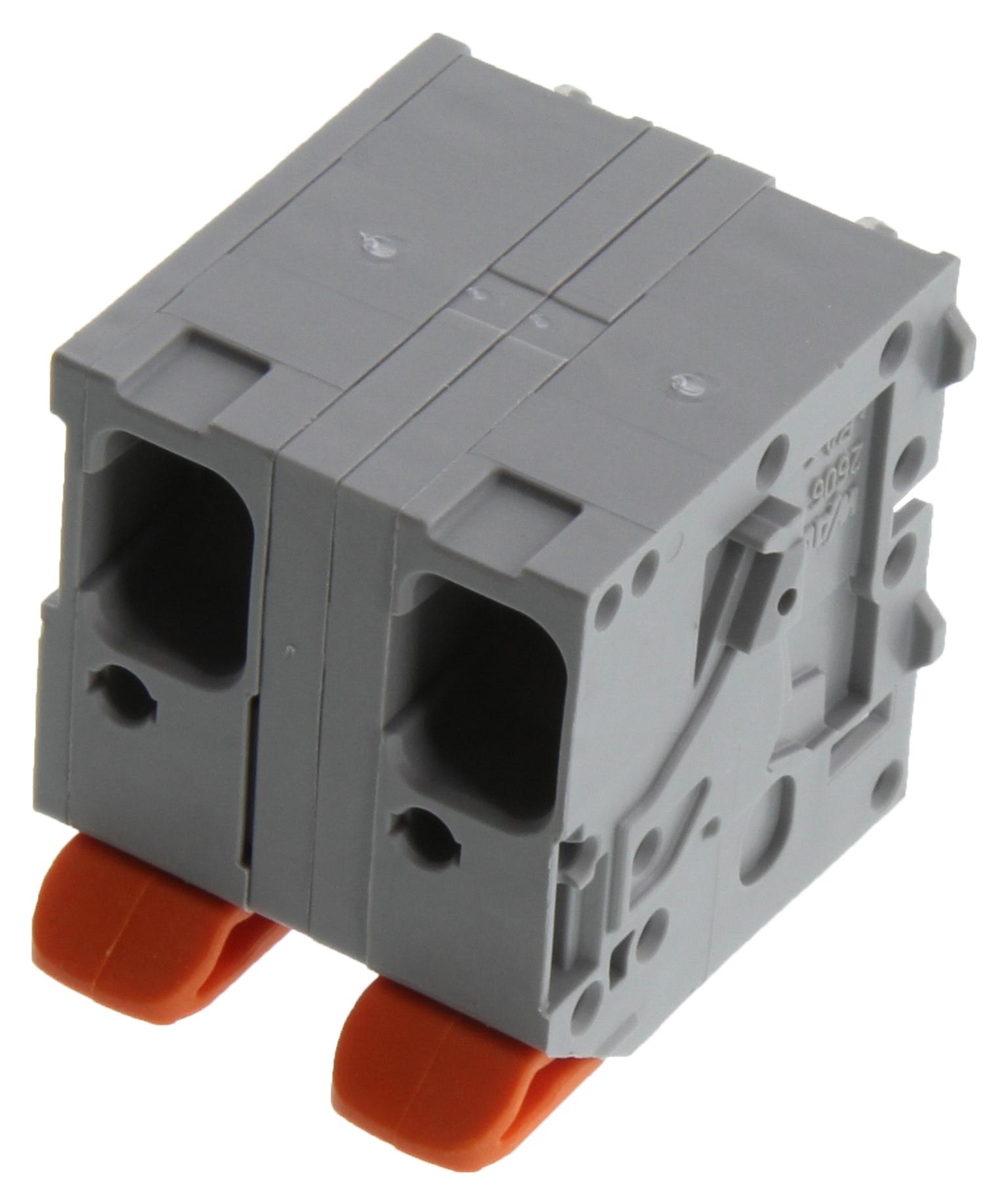 WAGO Series 2606-3352 PCB Terminal Block: 12.5 mm Pin Spacing, 2-Pole