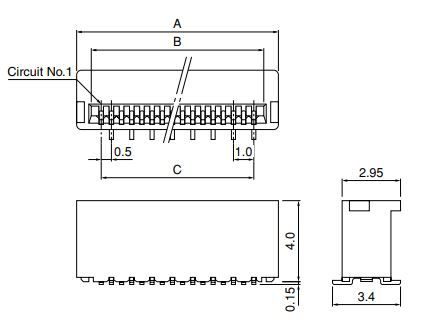 JST Series FLT FPC Connector: 26FLTSM2TBLFSN