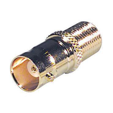 AVey Series Adapter: F Female to BNC Female Gold-Plated 27-4220